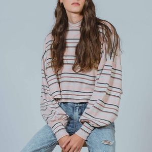 2 TU NWT!!! FREE PEOPLE steph tee heather pastel blouse
